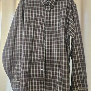 Arrow Men's Casual Plaid Shirt - Brown and Blue